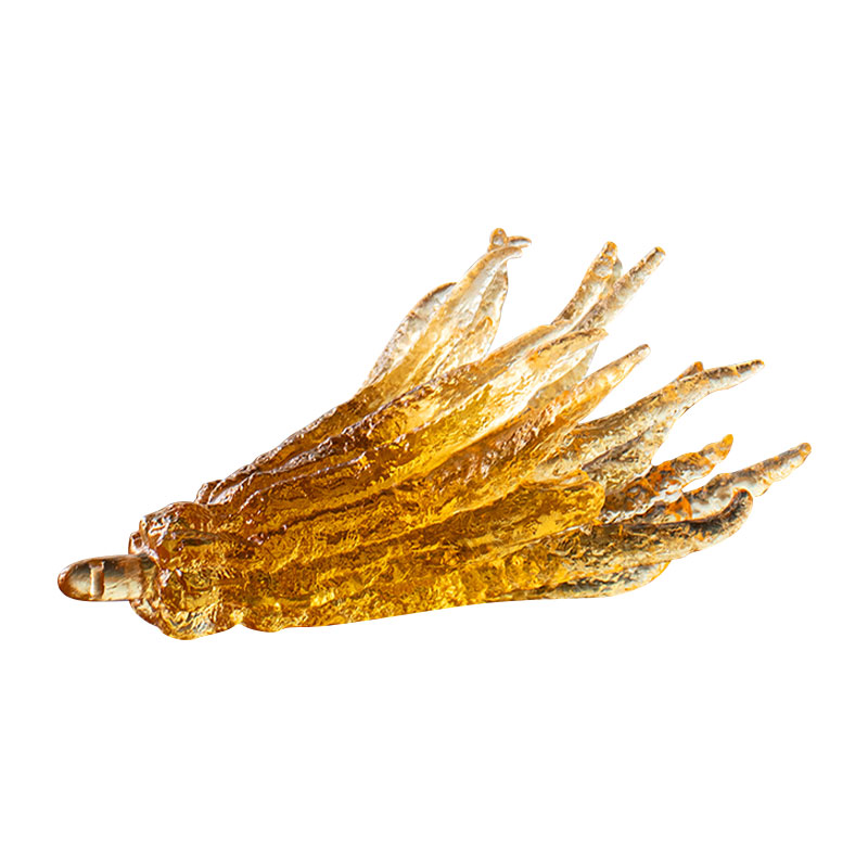 Ručně tvarovaný zlatý držák na vonné tyčinky