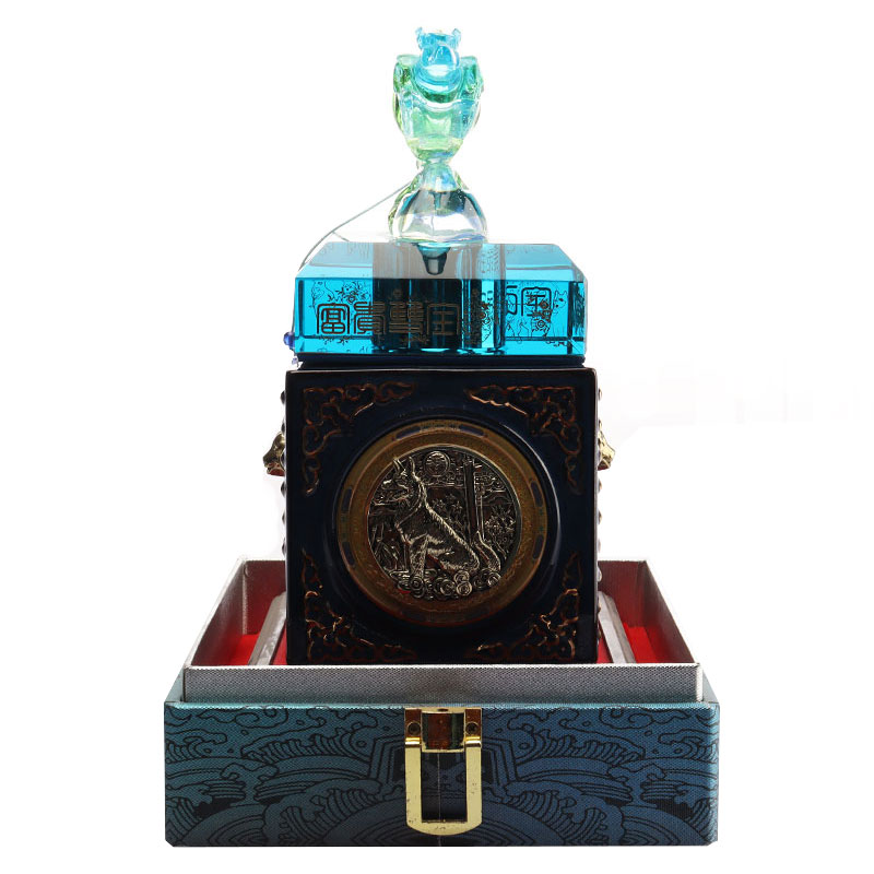 Modrý jelen uzávěr láhve ozdobné ozdoby skleněné nádoby na víno