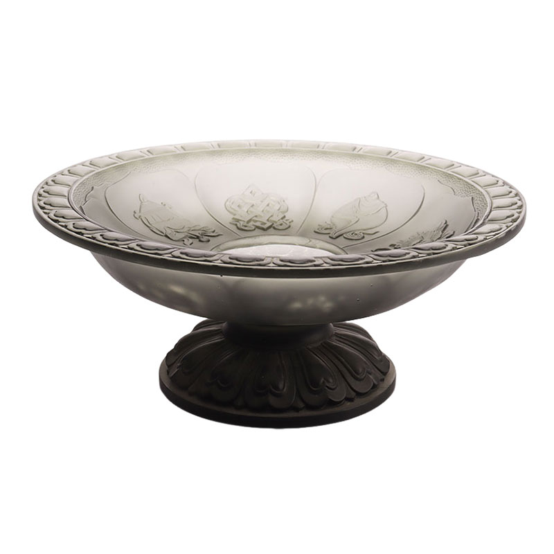 Miska na ovoce z šedé glazury