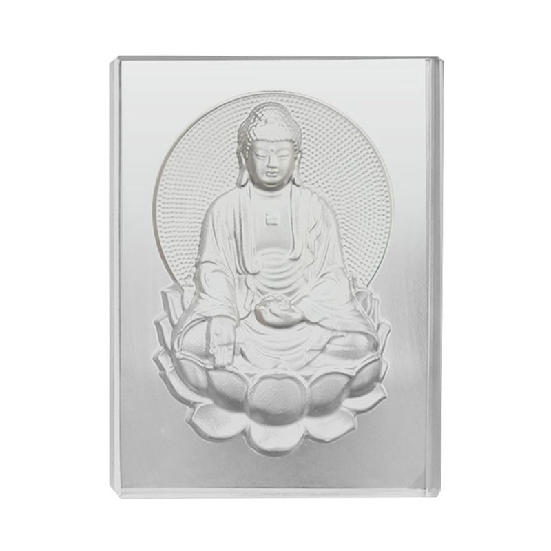 Světle modré glazované cihly Medicine Buddha