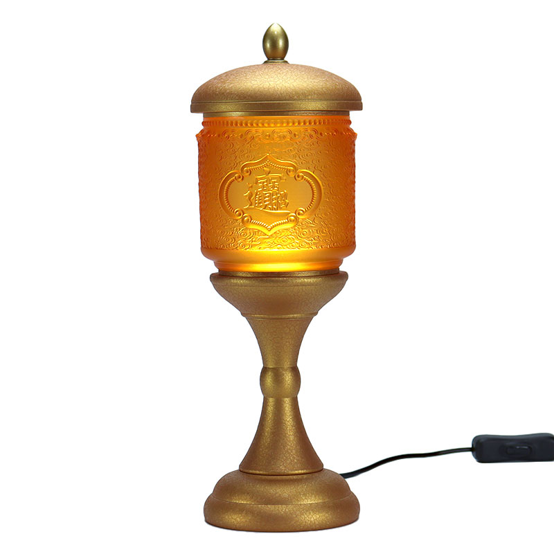 Skleněné obětiny pro buddhistický chrám přinášejí bohatství a poklady