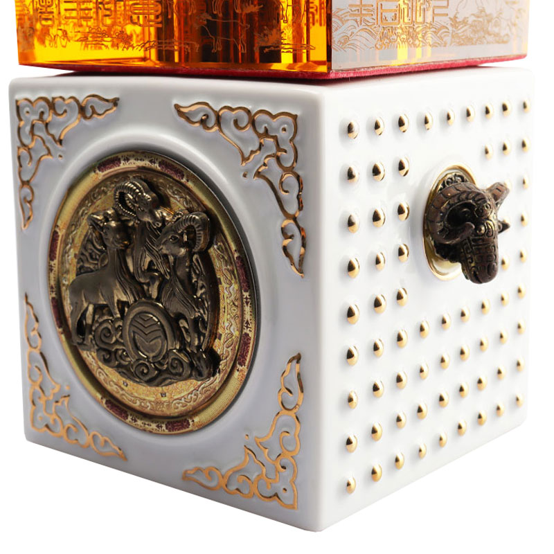 Čínský zvěrokruh zvířecí tvary čepice křišťálové sklo láhev na víno sada