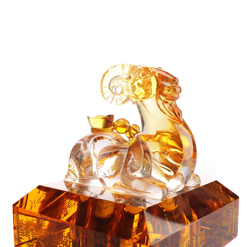 Čínský zvěrokruh zvířecí tvary čepice křišťálové sklo láhev na víno sada