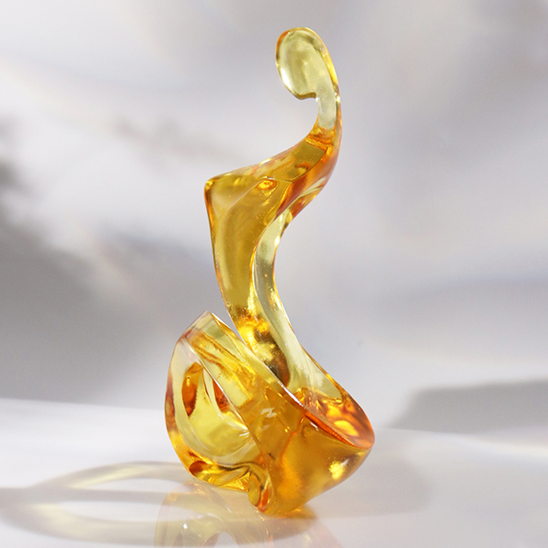 Skleněné abstraktní umělecké ozdoby Tethys