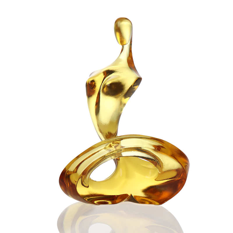 Skleněné abstraktní umělecké ozdoby Tethys