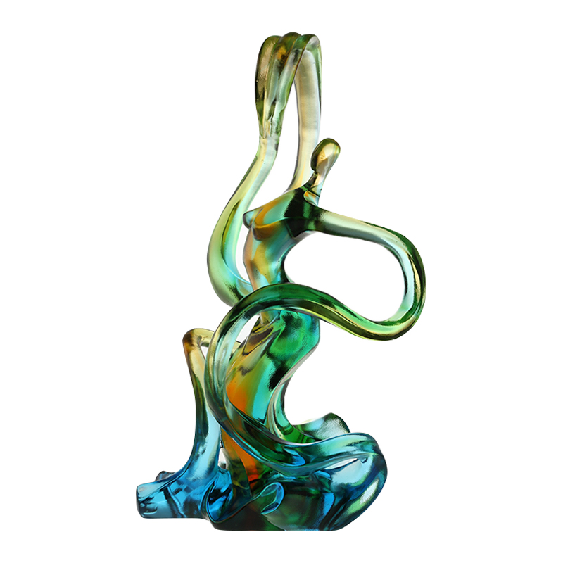 Bytová dekorace barevné skleněné ozdoby