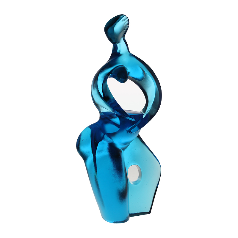 Čistě modré ozdoby na umělecké figurky Artemis