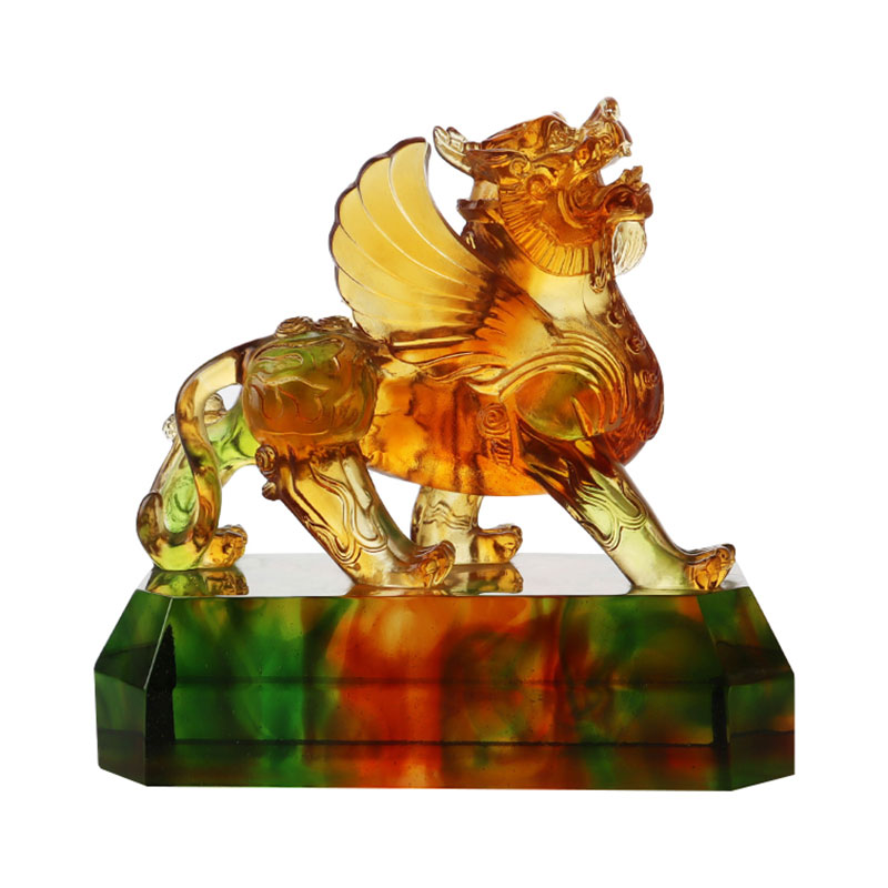 Křišťálově čirá barevná glazura bestie ozdoby