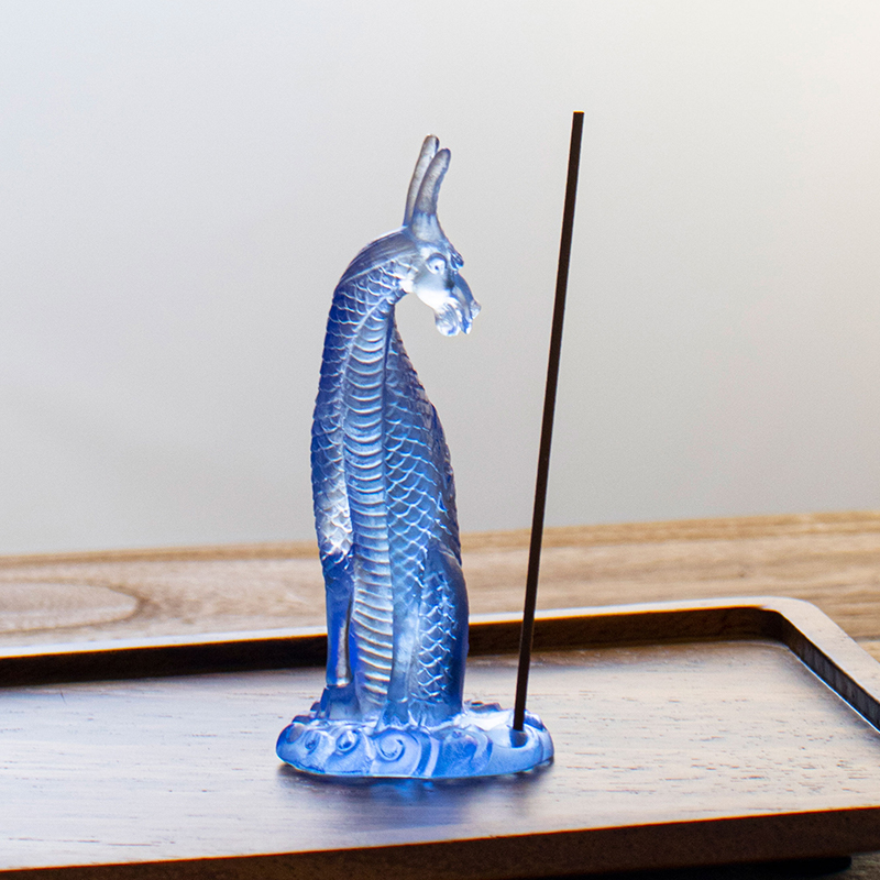 Skleněný držák na vonné tyčinky Kirin