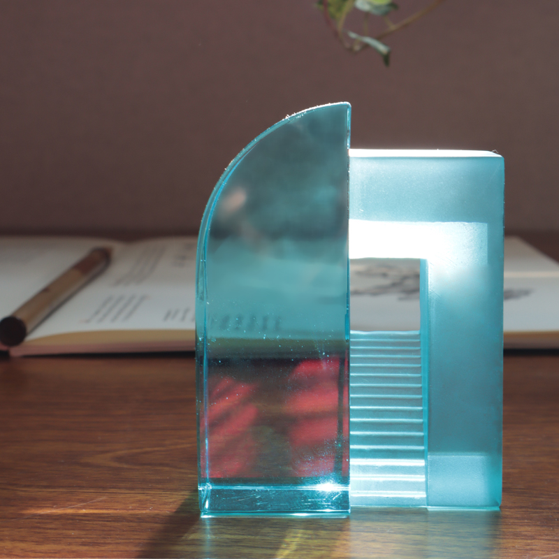 Přechodové modré matné sklo ozdoby na čínské hračky