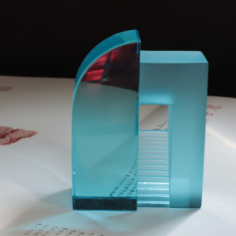 Přechodové modré matné sklo ozdoby na čínské hračky