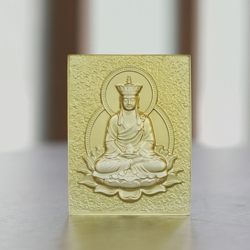 Světle modré glazované cihly Medicine Buddha